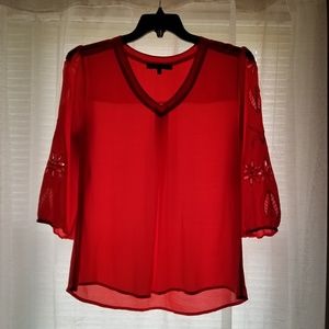 3/4 length Chiffon Top